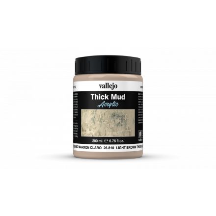 Vallejo 26810 Diorama Effects - Light Brown Thick Mud 