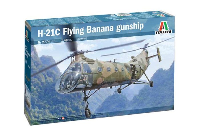 Italeri Italeri H-21C Flying Banana Gunship  1:48 makett helikopter (2774s)