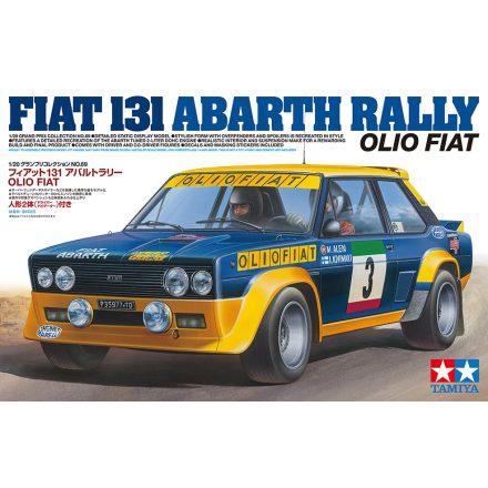 Tamiya Fiat 131 Abarth Rally Olio  1:20 makett autó (300020069)