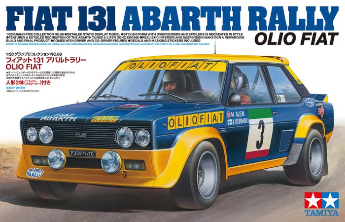 Tamiya Tamiya Fiat 131 Abarth Rally Olio  1:20 makett autó (300020069)