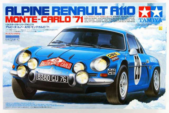 Tamiya Tamiya Alpine Renault A110 Monte Carlo 71  1:24 makett autó (300024278)