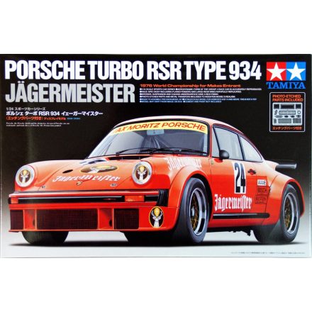 Tamiya Porsche Turbo RSR Type 934 Jagermeister  1:24 makett autó (300024328)