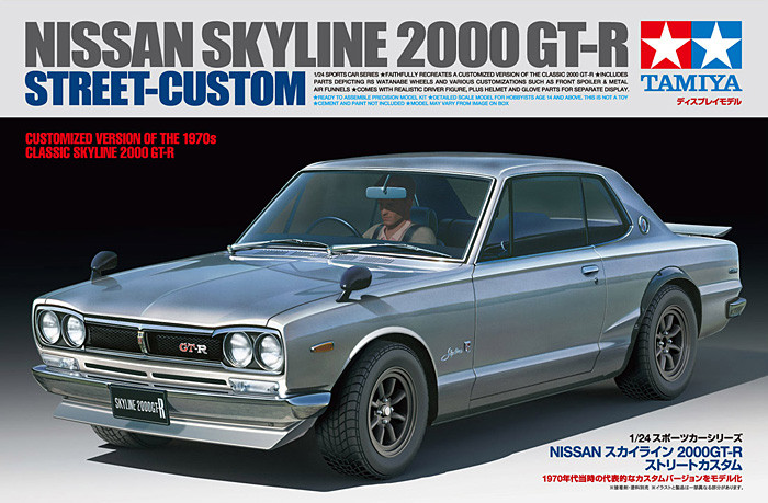 Tamiya Tamiya Nissan Skyline 2000 GT-R Street-Custom  1:24 makett autó (300024335)