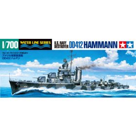   Tamiya Tamiya US Navy Destroyer DD412 HAMMANN  1:700 makett hajó (300031911)