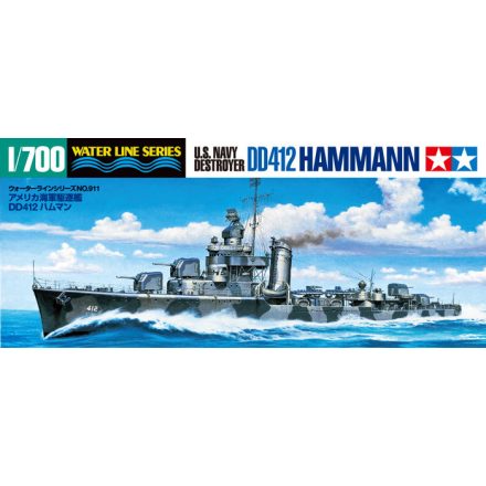 Tamiya US Navy Destroyer DD412 HAMMANN  1:700 makett hajó (300031911)