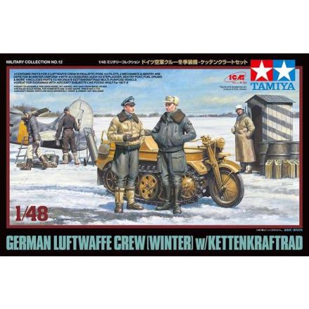Tamiya German Luftwaffe Crew makett figura 1:48 (300032412)