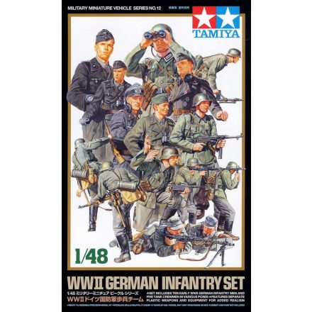 Tamiya German Infantry Set  makett figura 1:48 (300032512)
