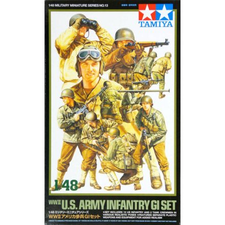 Tamiya WWII US Army Infantry GI Set  makett figura 1:48 (300032513)