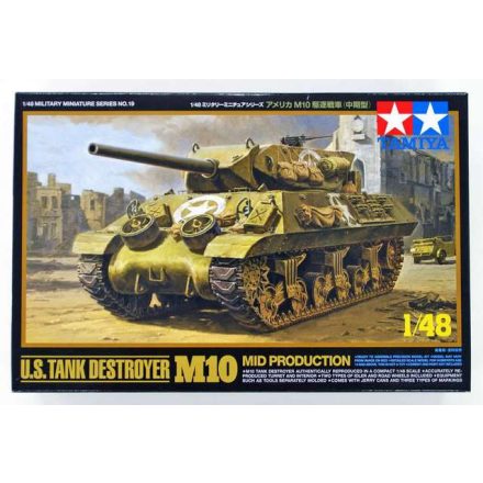 Tamiya US Tank Destroyer M10 Mid Production  1:48 makett harcjármű (300032519)