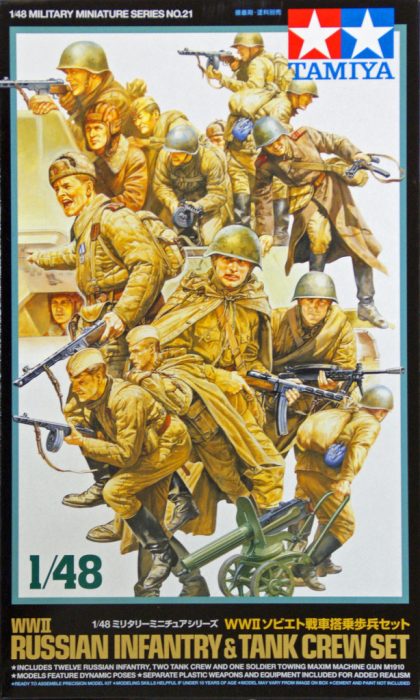 Tamiya Tamiya WWII Russian Infantry & Tank Crew Set  makett figura 1:48 (300032521)