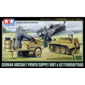   Tamiya Tamiya German Aircraft Power Supply Unit & Kettenkraftrad  makett figura 1:48 (300032533)