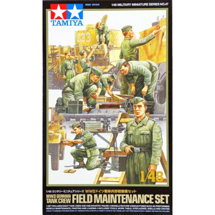 Tamiya WWII German Tank Crew Field Maintenance Set  makett figura 1:48 (300032547)