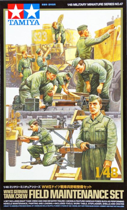 Tamiya Tamiya WWII German Tank Crew Field Maintenance Set  makett figura 1:48 (300032547)