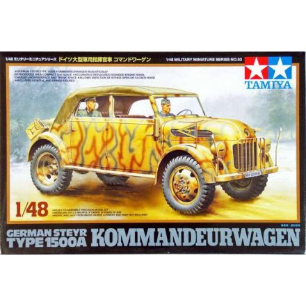 Tamiya Steyr 1500A KOMMNDEUR-WAGEN  1:48 makett autó (300032553)
