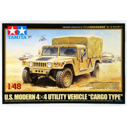 Tamiya US Modern 4x4 Utility Vehicle Cargo Type  1:48 makett harcjármű (300032563)