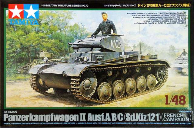 Tamiya Tamiya German Panzer II A/B/C - French Campaign  1:48 makett harcjármű (300032570)