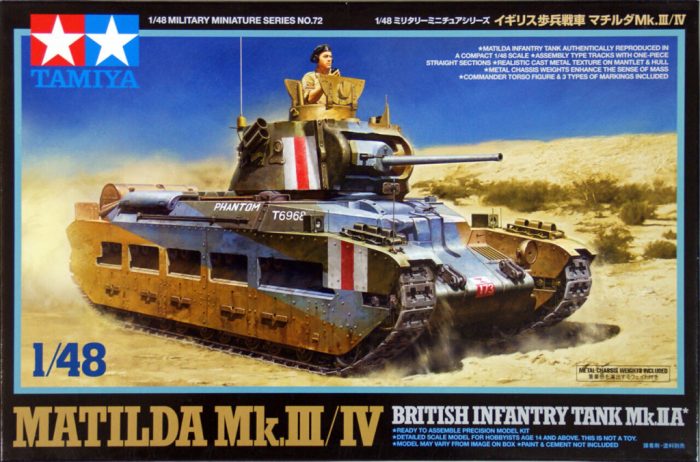 Tamiya Tamiya Matilda Mk.III/IV British Infantry Tank Mk.IIA  1:48 makett harcjármű (300032572)