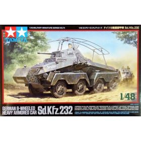   Tamiya Tamiya German 8-Wheeled Heavy Armored Car Sd.Kfz.232  1:48 makett harcjármű (300032574)