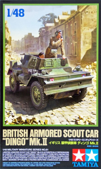 Tamiya Tamiya British Armored Scout Car DINGO Mk.II  1:48 makett harcjármű (300032581)