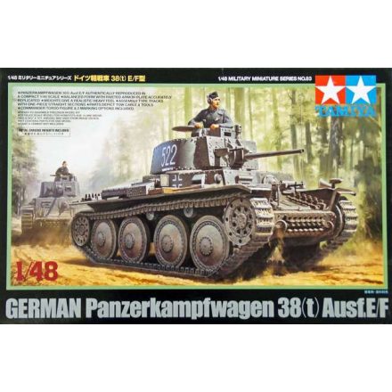 Tamiya Panzerkampfwagen 38(t) Ausf.E/F  1:48 makett harcjármű (300032583)