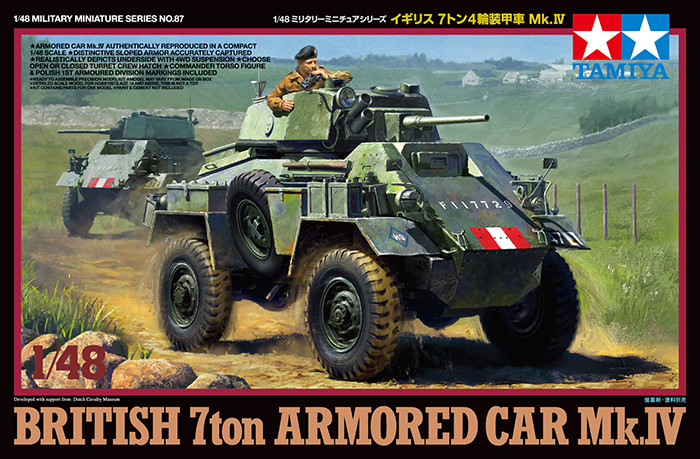 Tamiya Tamiya British 7 ton Armored Car Mk.IV  1:48 makett harcjármű (300032587)