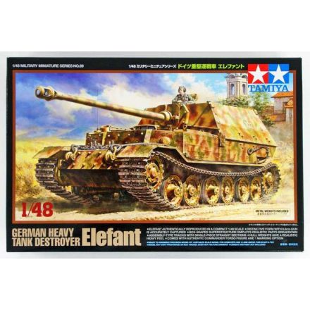 Tamiya German Heavy Tank Destroyer Elefant  1:48 makett harcjármű (300032589)