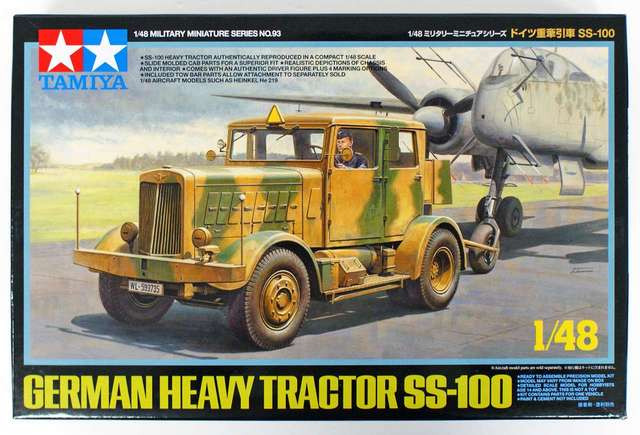Tamiya Tamiya German Heavy Tractor SS-100  1:48 makett harcjármű (300032593)