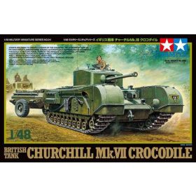   Tamiya Tamiya British Tank Churchill Mk.VII Crocodile  1:48 makett harcjármű (300032594)
