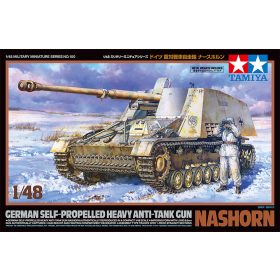   Tamiya Tamiya German Self-Propelled Heavy Anti-Tank Gun Nashorn  1:48 makett harcjármű (300032600)