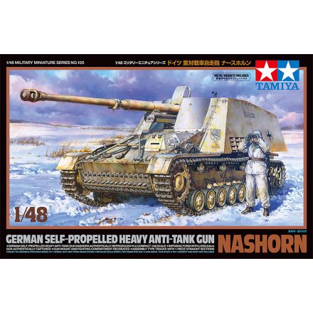 Tamiya German Self-Propelled Heavy Anti-Tank Gun Nashorn  1:48 makett harcjármű (300032600)