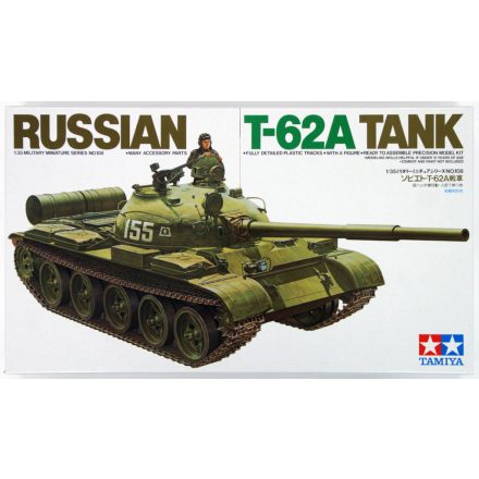 Tamiya Russian T-62A Tank  1:35 makett harcjármű (300035108)