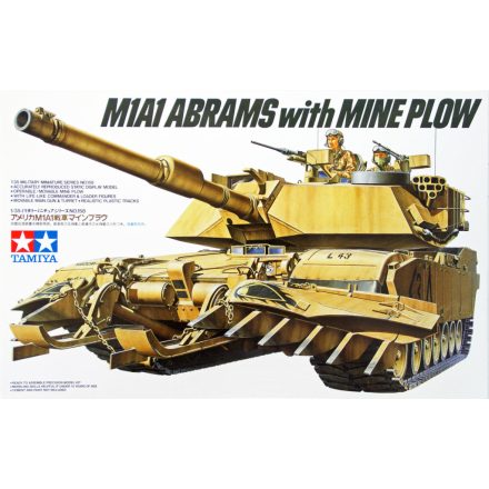Tamiya M1A1 Abrams w/ Mine Plow  1:35 makett harcjármű (300035158)