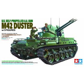   Tamiya Tamiya US Self-Proprlled M-42 Duster w/Figure x 3  1:35 makett harcjármű (300035161)