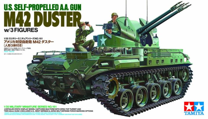 Tamiya Tamiya US Self-Proprlled M-42 Duster w/Figure x 3  1:35 makett harcjármű (300035161)