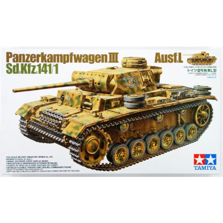 Tamiya Panzerkampfwagen III Ausf.L Sd.Kfz.14 1:35 makett harcjármű (300035215)