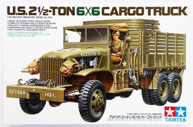 Tamiya Tamiya US 2.5 ton 6x6 Cargo Truck  1:35 makett harcjármű (300035218)