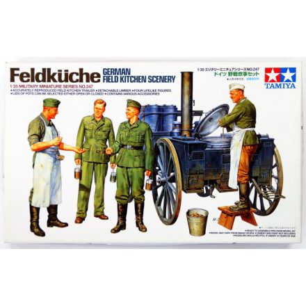 Tamiya German Field Kitchen Scenery  makett figura 1:35 (300035247)