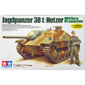   Tamiya Tamiya Jagdpanzer 38(t) Hetzer Mittlere Produktion  1:35 makett harcjármű (300035285)