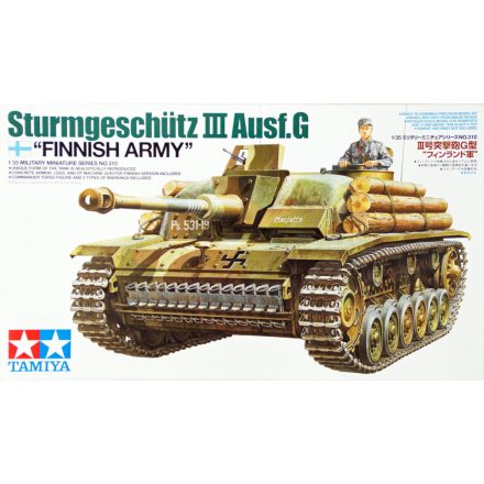 Tamiya Sturmgeschutz III Ausf.G Finnish Army  1:35 makett harcjármű (300035310)