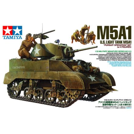 Tamiya US Light Tank M5A1 Pursuit Operation Set  1:35 makett harcjármű (300035313)