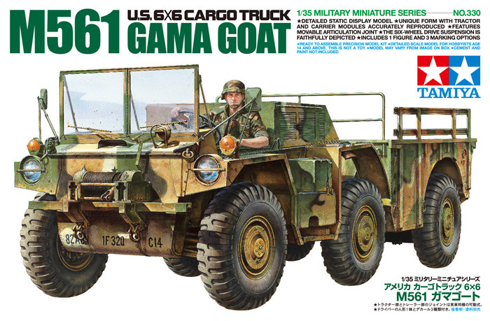 Tamiya Tamiya US 6x6 Cargo Truck M561 GAMA GOAT  1:35 makett harcjármű (300035330)