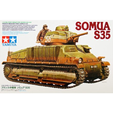 Tamiya French Medium Tank SOMUA S35  1:35 makett harcjármű (300035344)