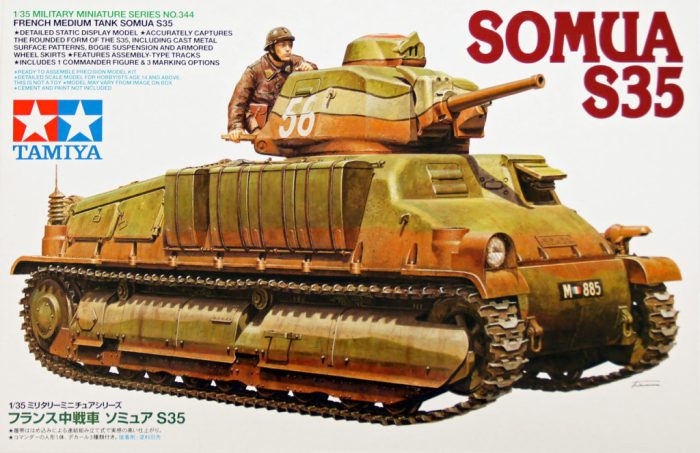 Tamiya Tamiya French Medium Tank SOMUA S35  1:35 makett harcjármű (300035344)