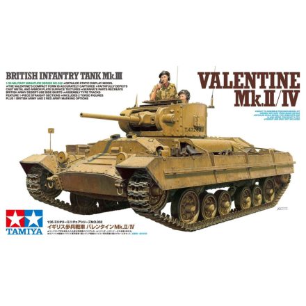 Tamiya British Infantry Tank Valentine Mk.II/IV  1:35 makett harcjármű (300035352)