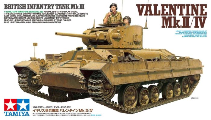 Tamiya Tamiya British Infantry Tank Valentine Mk.II/IV  1:35 makett harcjármű (300035352)