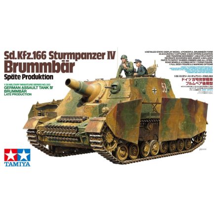 Tamiya German Assault Tank IV Brummbar Late Production  1:35 makett harcjármű (300035353)