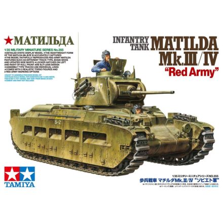Tamiya Infantry Tank MATILDA Mk.III/IV Red Army  1:35 makett harcjármű (300035355)