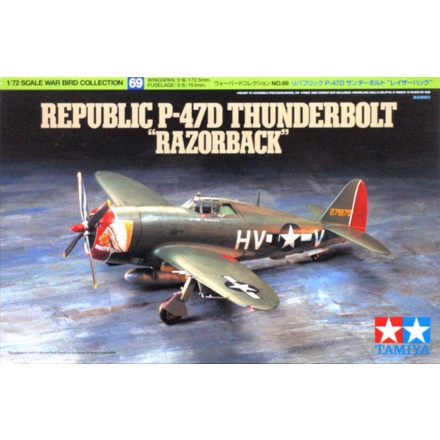 Tamiya Republic P-47D Thunderbolt Razorback  1:72 makett repülő (300060769)