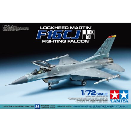 Tamiya Lockheed Martin F-16CJ 1:72 makett repülő (300060786)