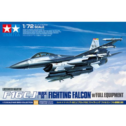 Tamiya Lockheed Martin F-16 CJ Block 50 Fighting Falcon  1:72 makett repülő (300060788)